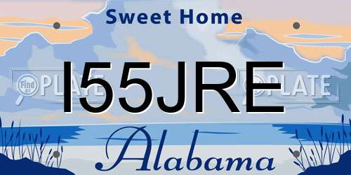 I55JRE Alabama License Plate