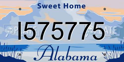 I575775 Alabama License Plate