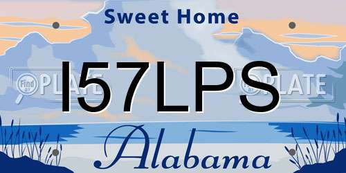 I57LPS Alabama License Plate