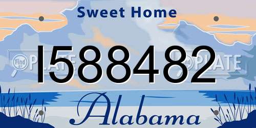 I588482 Alabama License Plate