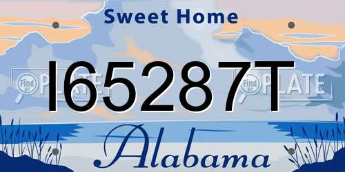 I65287T Alabama License Plate