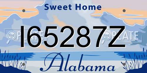 I65287Z Alabama License Plate