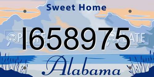I658975 Alabama License Plate