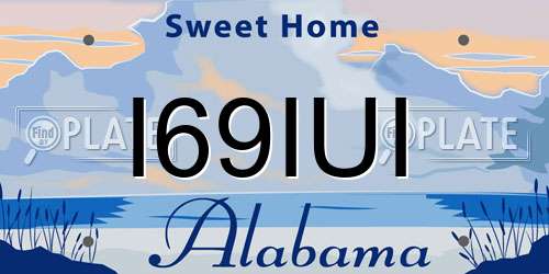 I69IUI Alabama License Plate