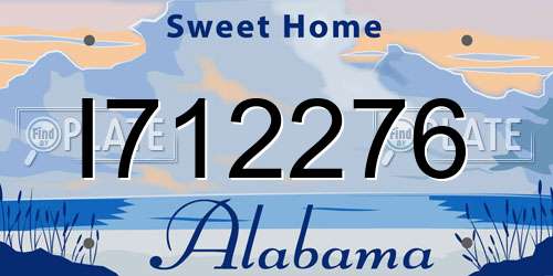 I712276 Alabama License Plate