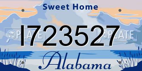 I723527 Alabama License Plate