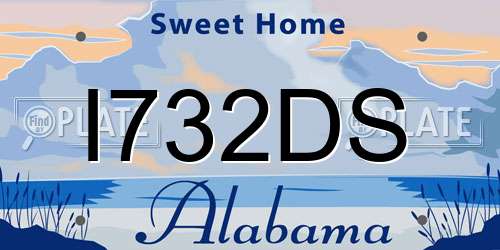 I732DS Alabama License Plate
