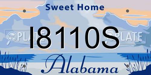 I8110S Alabama License Plate