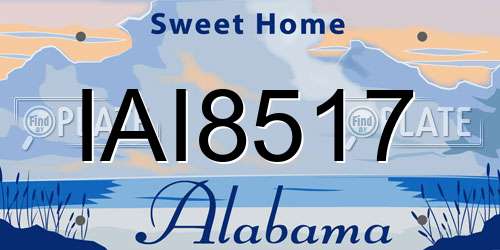 IAI8517 Alabama License Plate
