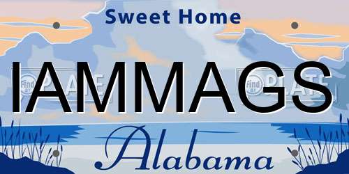 IAMMAGS Alabama License Plate
