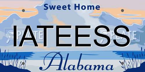 IATEESS Alabama License Plate