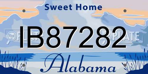 IB87282 Alabama License Plate