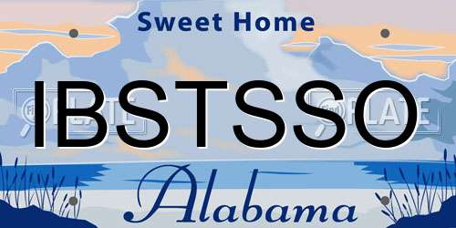 IBSTSSO Alabama License Plate