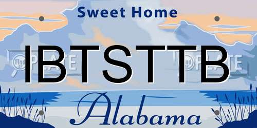 IBTSTTB Alabama License Plate