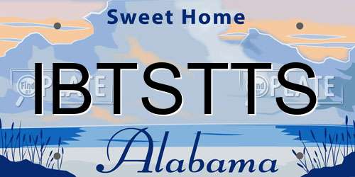 IBTSTTS Alabama License Plate