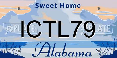 ICTL79 Alabama License Plate