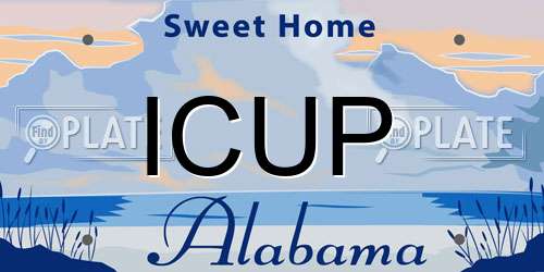 ICUP Alabama License Plate