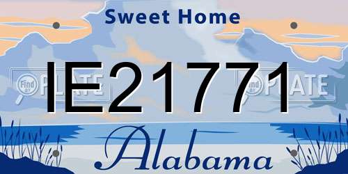 IE21771 Alabama License Plate
