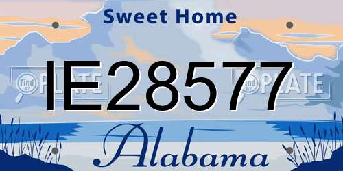 IE28577 Alabama License Plate