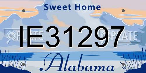 IE31297 Alabama License Plate