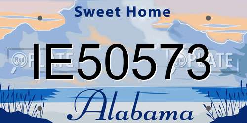 IE50573 Alabama License Plate