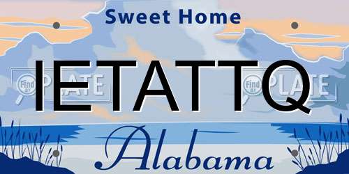IETATTQ Alabama License Plate