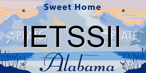 IETSSII Alabama License Plate