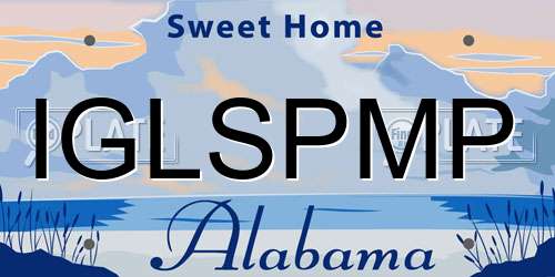 IGLSPMP Alabama License Plate