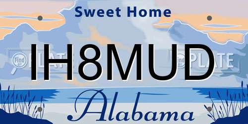 IH8MUD Alabama License Plate
