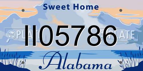 II05786 Alabama License Plate