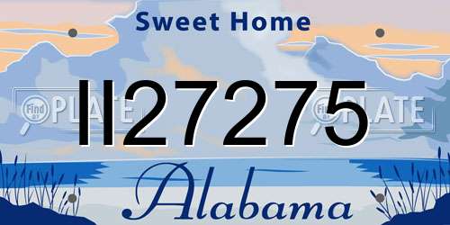 II27275 Alabama License Plate