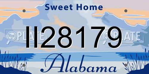 II28179 Alabama License Plate