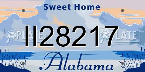 II28217 Alabama License Plate