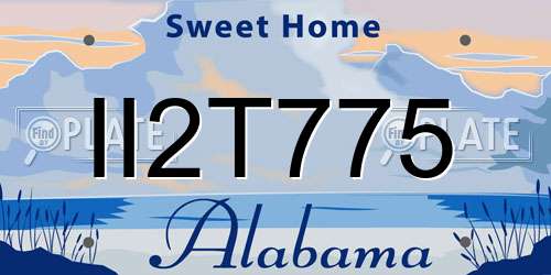 II2T775 Alabama License Plate