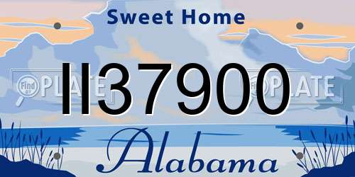II37900 Alabama License Plate