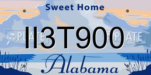 II3T900 Alabama License Plate