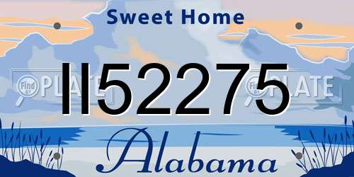 II52275 Alabama License Plate