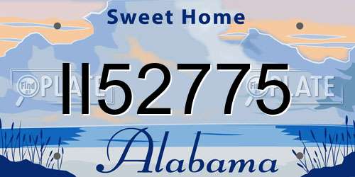 II52775 Alabama License Plate