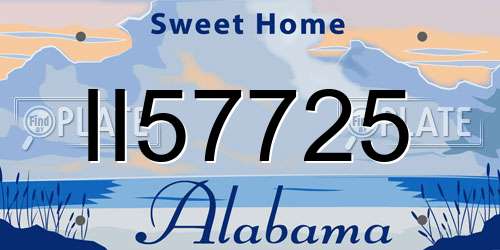 II57725 Alabama License Plate