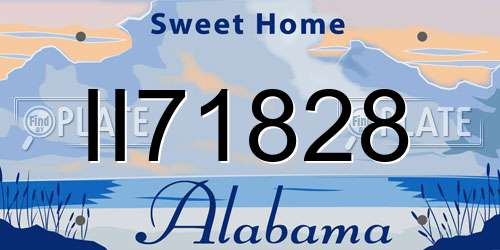 II71828 Alabama License Plate