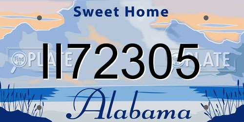 II72305 Alabama License Plate