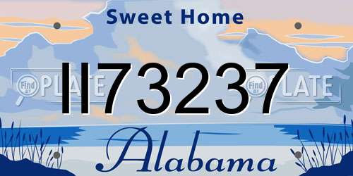 II73237 Alabama License Plate