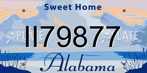 II79877 Alabama License Plate