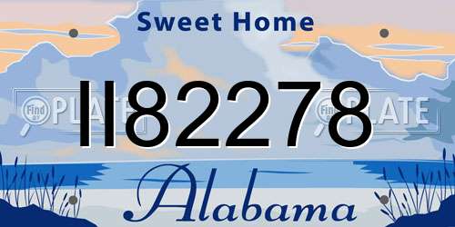 II82278 Alabama License Plate