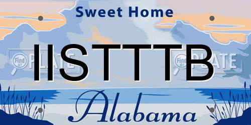 IISTTTB Alabama License Plate