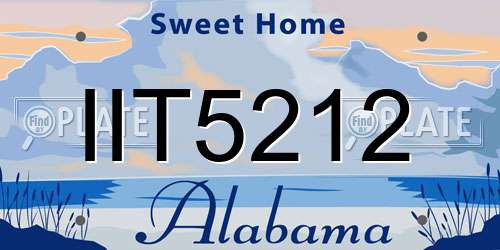 IIT5212 Alabama License Plate