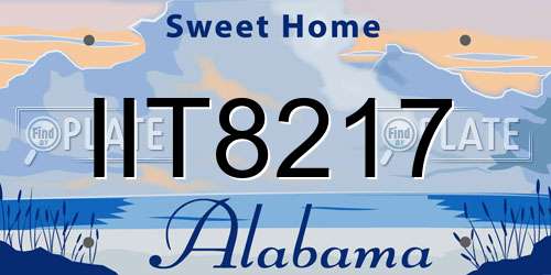 IIT8217 Alabama License Plate