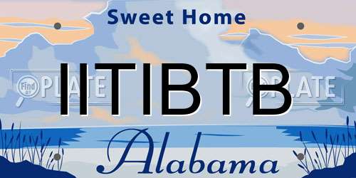IITIBTB Alabama License Plate
