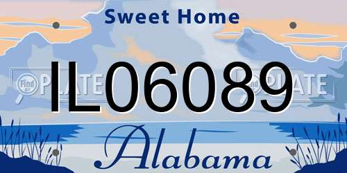 IL06089 Alabama License Plate