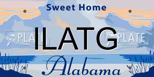 ILATG Alabama License Plate